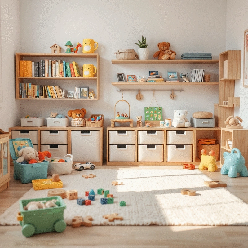 effective ways to organize children's toys and games